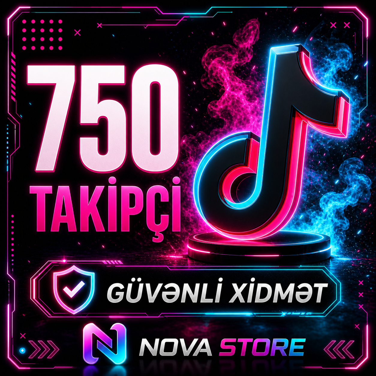TikTok 750 İzləyici - Təhlükəsiz Xidmət